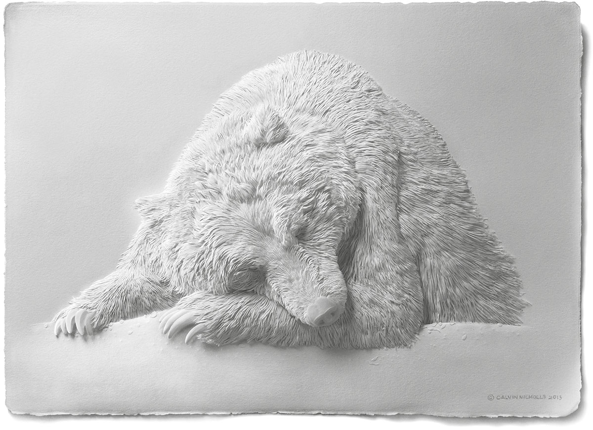 Бумажные скульптуры животных от Калвин Николс (Calvin Nicholls)