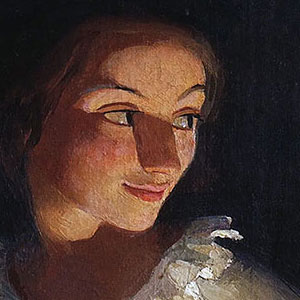 Зинаида Евгеньевна Серебрякова (Zinaida Serebriakova) Автопортрет в костюме Пьеро