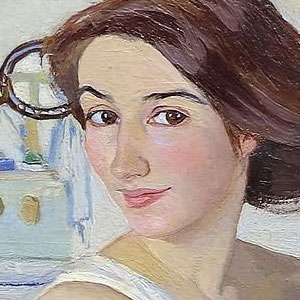 Зинаида Евгеньевна Серебрякова (Zinaida Serebriakova) За туалетом. Автопортрет