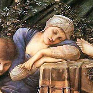Сэр Эдвард Коли Бёрн-Джонс (Sir Edward Coley Burne-Jones) Розовая беседка (Спящая красавица)