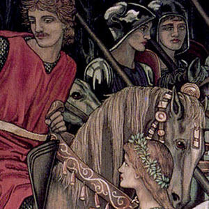 Сэр Эдвард Коли Бёрн-Джонс (Sir Edward Coley Burne-Jones) Вооружение и выступление рыцарей Круглого стола