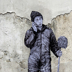 Уличный художник Левалет/Levalet (Чарльз Левал / Charles Leval) - Annonciation