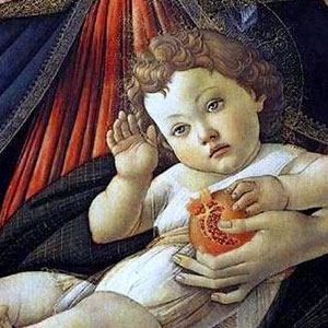Сандро Боттичелли (Sandro Botticelli) - Мария поклоняется младенцу (1490)