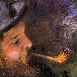 Пьер Огюст Ренуар (Pierre-Auguste Renoir) Клод Моне читает