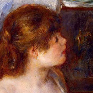 Пьер Огюст Ренуар (Pierre-Auguste Renoir) Девочка и кошка