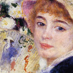 Пьер Огюст Ренуар (Pierre-Auguste Renoir) Девочка с веером