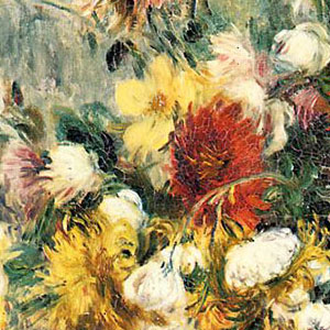 Пьер Огюст Ренуар (Pierre-Auguste Renoir) Ваза с хризантемами