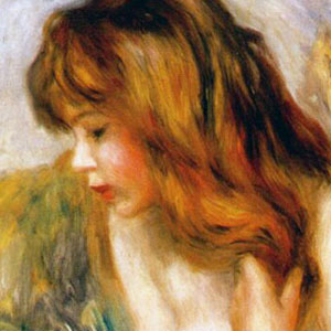 Пьер Огюст Ренуар (Pierre-Auguste Renoir) Купальщица сидит на камне