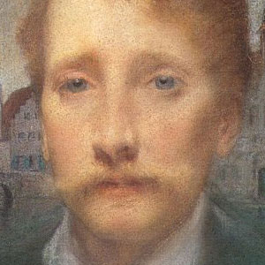 Луциан Леви-Дурмер (Lucien Levy-Dhurmer) Портрет поэта Жоржа Роденбаха 1895 г.