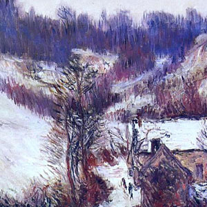 Оскар Клод Моне (Oscar-Claude Monet) - Эффект снега в Фалезе.