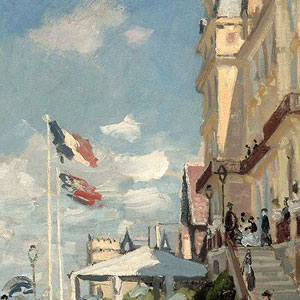 Оскар Клод Моне (Oscar-Claude Monet) - Гостиница "Черный камень" в Трувиле. 1870 г.