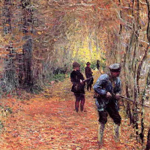 Оскар Клод Моне (Oscar-Claude Monet) - Охота. 1876 г.