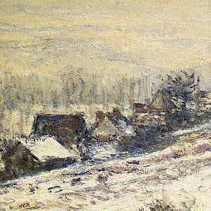 Оскар Клод Моне (Oscar-Claude Monet) - Зима в Жеверни.