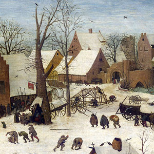 Питер Брейгель Старший (Pieter Bruegel de Oude)  Перепись в Вифлееме 1566г.