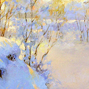 Дмитрий Лёвин (Dmitry Levin) На зимней речке. Пехорка