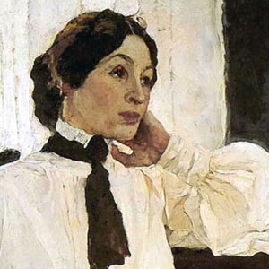 Михаил Васильевич Нестеров (Mikhail Nesterov) - Портрет жены художника, Е.П. Нестеровой
