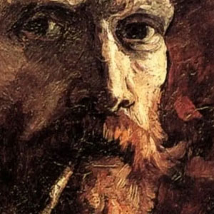 Винсент Ван Гог (Vincent van Gogh) Автопортрет с трубкой (Self-Portrait with Pipe) 1886 г.