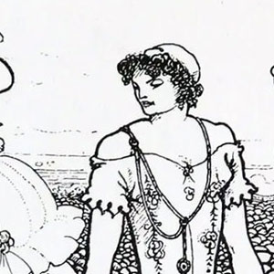 Обри Бердслей (Aubrey Vincent Beardsley) - Купальщицы. 1896 г.