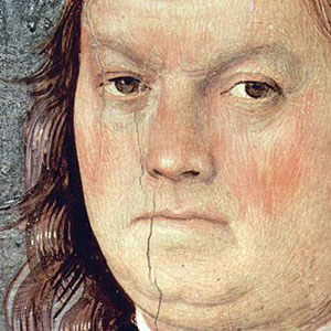 Пьетро Перуджино (Pietro Perugino) Фреска в Перудже. Автопортрет.