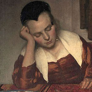 Ян Вермеер Дельфтский (Jan Vermeer van Delft) - Спящая девушка