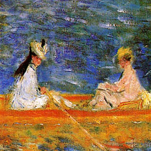 Пьер Огюст Ренуар (Pierre-Auguste Renoir) Сена в Ансьер Лодка