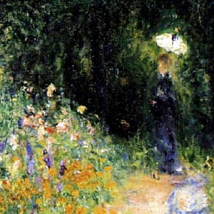Пьер Огюст Ренуар (Pierre-Auguste Renoir) Женщина в саду
