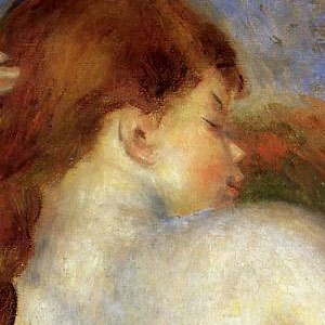 Пьер Огюст Ренуар (Pierre-Auguste Renoir) Обнаженная полулёжа 