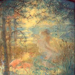 Луциан Леви-Дурмер (Lucien Levy-Dhurmer) Триптих Рай (Эмоция, страсть, раскаяние) 1899 г.