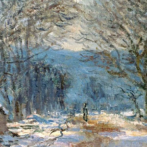Оскар Клод Моне (Oscar-Claude Monet) - Эффект снега в Лиметце. 1886 г.