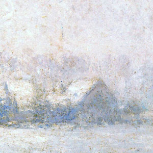 Оскар Клод Моне (Oscar-Claude Monet) - Снежный эффект, Живерни. 1893 г.