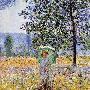 Оскар Клод Моне (Oscar-Claude Monet) - Эффект солнечного света под тополями.