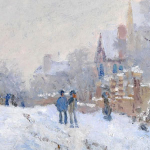 Оскар Клод Моне (Oscar-Claude Monet) - Снег в Аржантее 1875 г.