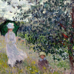 Оскар Клод Моне (Oscar-Claude Monet) - Прогулка в Аржантёе. 1875 г.