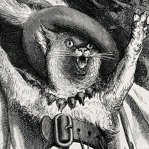 Поль Гюстав Доре (Paul Gustave Dore)  - иллюстрация к сказке Кот в сапогах