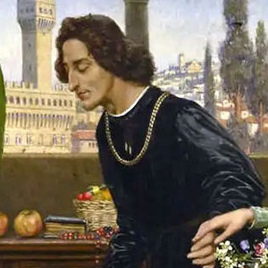 Элеанор Фортескью-Брикдейл (Eleanor Fortescue-Brickdale) - The First Visit of Simonetta Presented by Giulio and Lorenzo De Medici