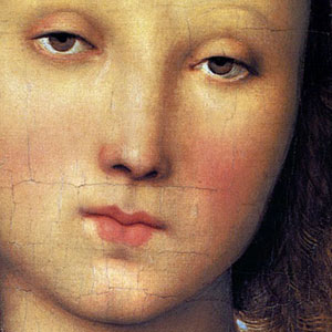 Пьетро Перуджино (Pietro Perugino) Мадонна. Фрагмент.
