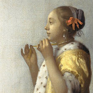 Ян Вермеер Дельфтский (Jan Vermeer van Delft) - Женщина с жемчужным ожерельем
